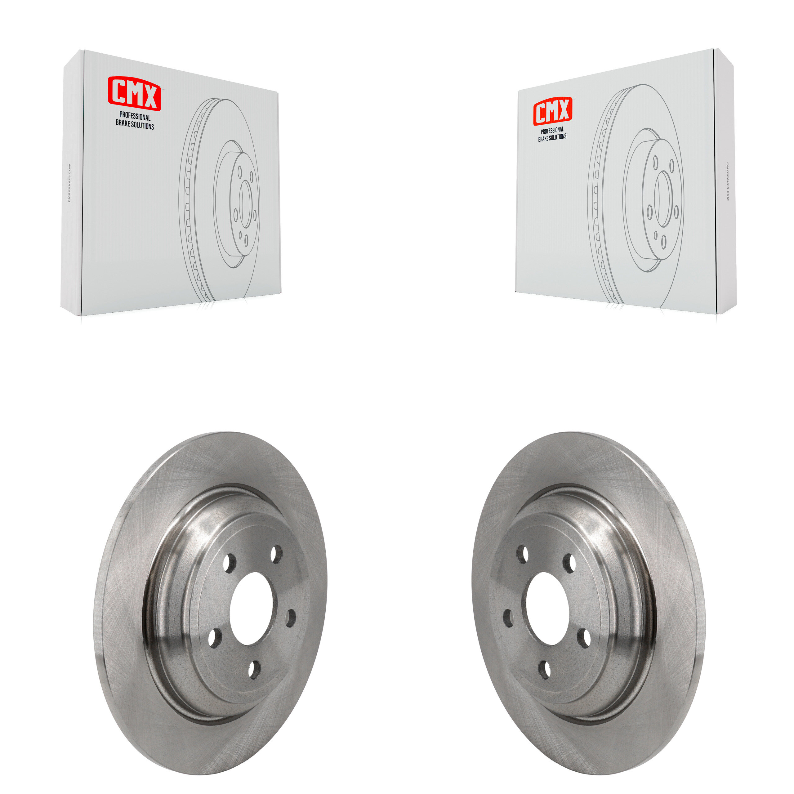 Rear Disc Brake Rotors Pair For 2022-2023 Ford Maverick K8-102509