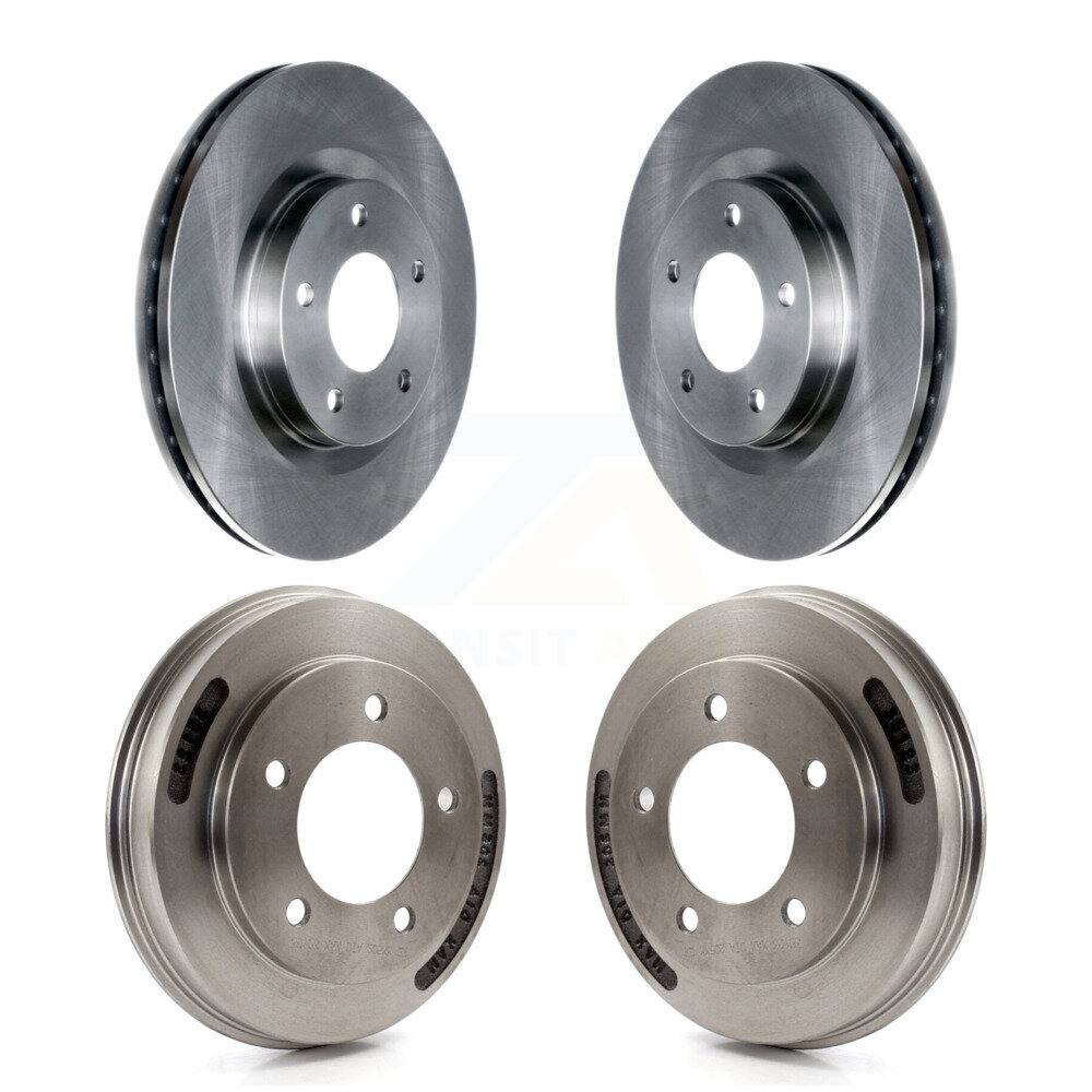Front Rear Disc Brake Rotors Drums Kit For 2008-2009 Mitsubishi Lancer GTS K8-102514