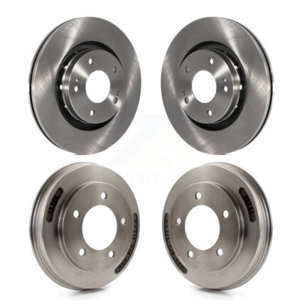 Front Rear Disc Brake Rotors Drums Kit For 2009 Mitsubishi Lancer Ralliart To 03 09 K8-102515
