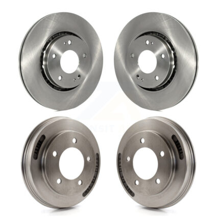 Front Rear Disc Brake Rotors Drums Kit For 2009 Mitsubishi Lancer Ralliart From 04 09 K8-102516