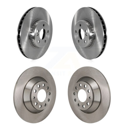 Front Rear Disc Brake Rotors Kit For 2015-2021 Mercedes-Benz C300 Without Sport Package K8-102540