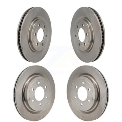 Front Rear Disc Brake Rotors Kit For 2022-2023 Ford F-150 Lightning K8-102553