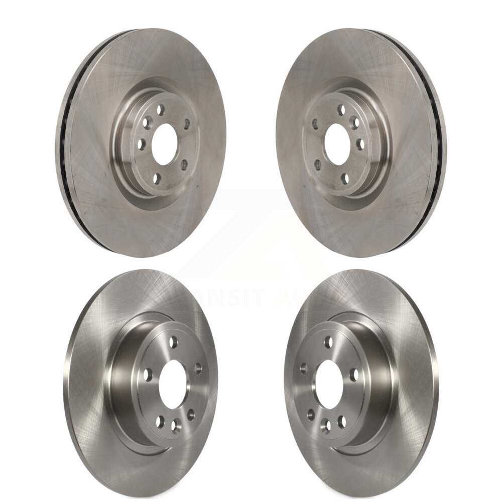 Front Rear Brake Rotors Kit For 2018-2021 Jaguar E-Pace With 349mm Diameter Rotor K8-102554