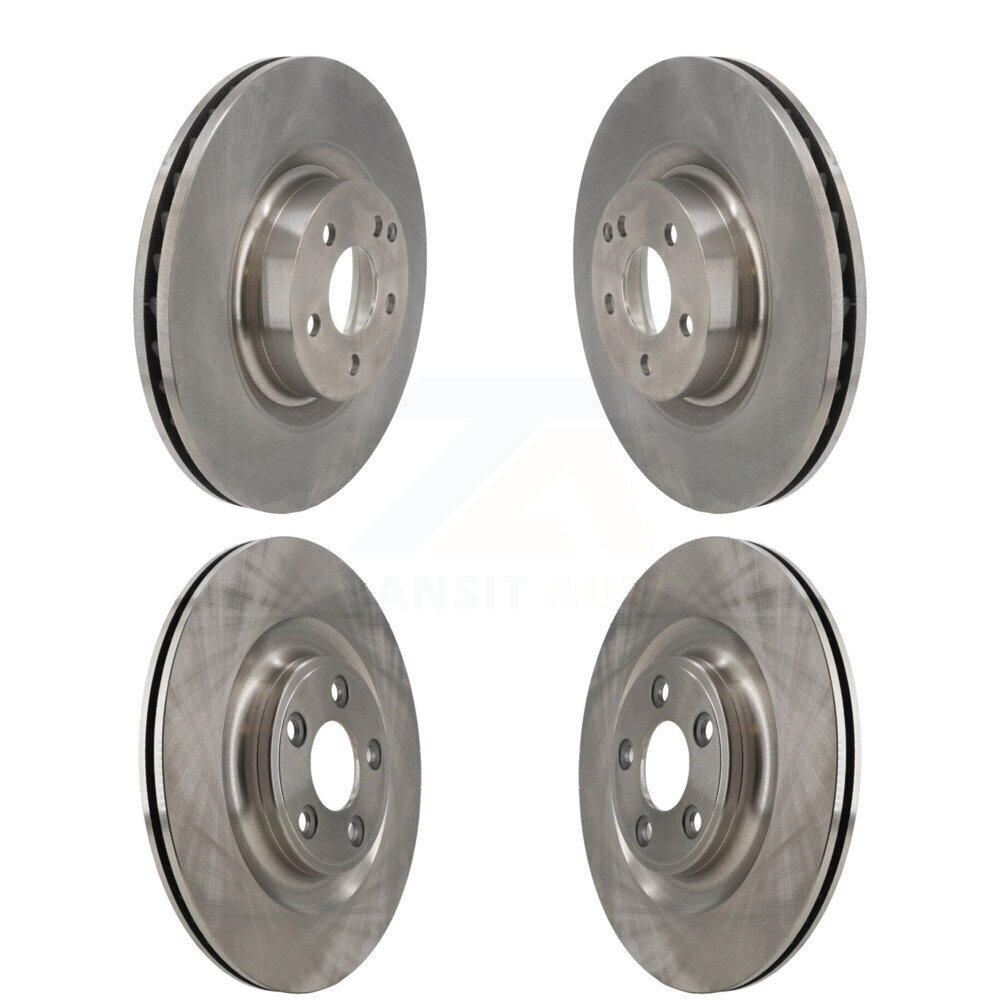 Front Rear Brake Rotors Kit For 2017 Mercedes-Benz E400 With 344mm Diameter Rotor K8-102572