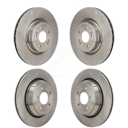 Front Rear Disc Brake Rotors Kit For 2022 Genesis G70 3.3L With 330mm Diameter Rotor K8-102586