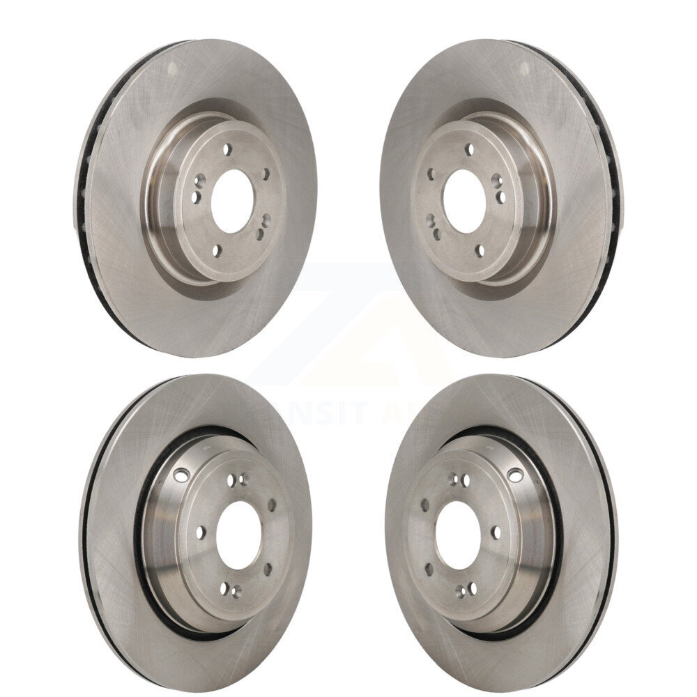 Front Rear Disc Brake Rotors Kit For 2022 Genesis G70 3.3L With 330mm Diameter Rotor K8-102586