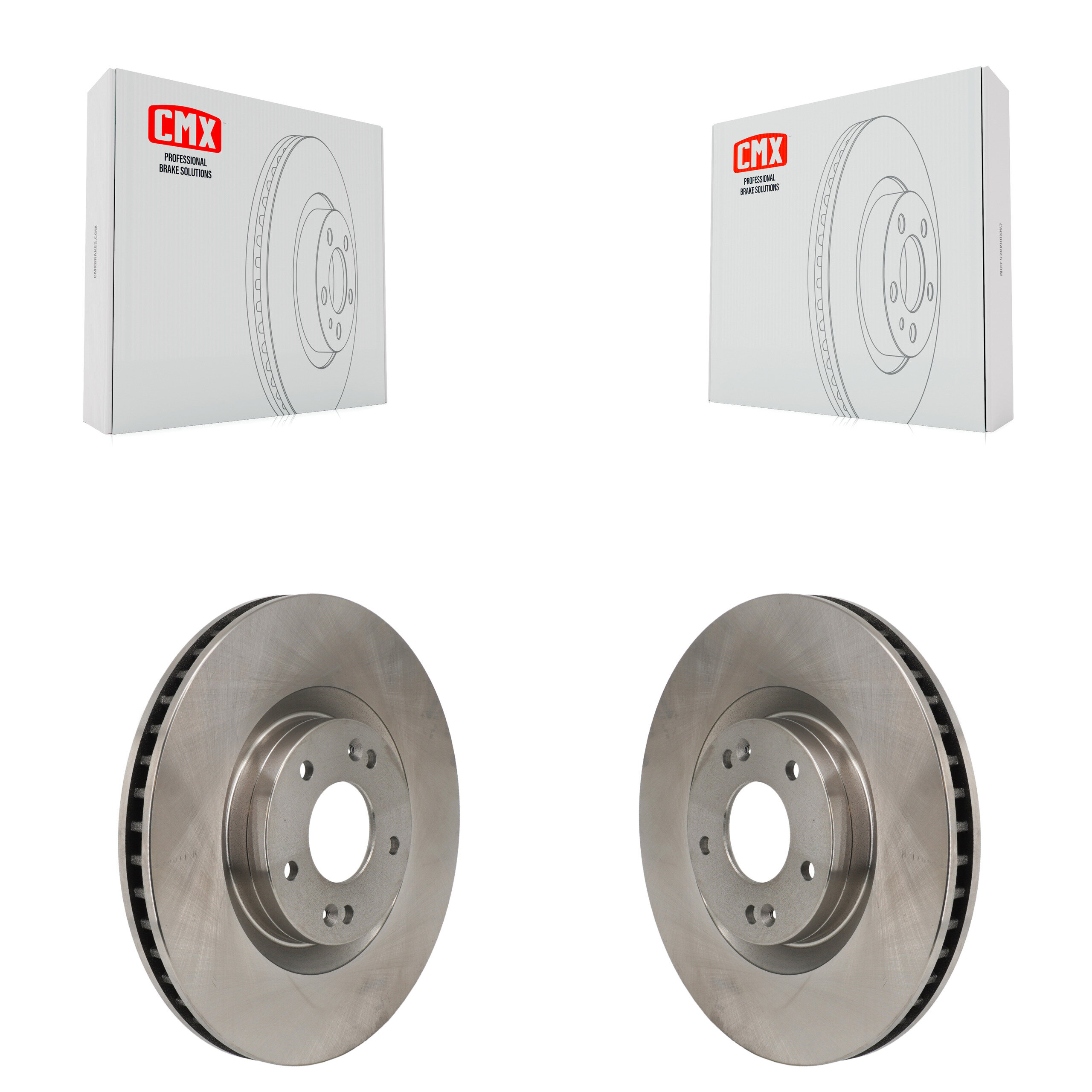 Front Disc Brake Rotors Pair For Hyundai Santa Fe Kia Sorento Cruz K8-102590