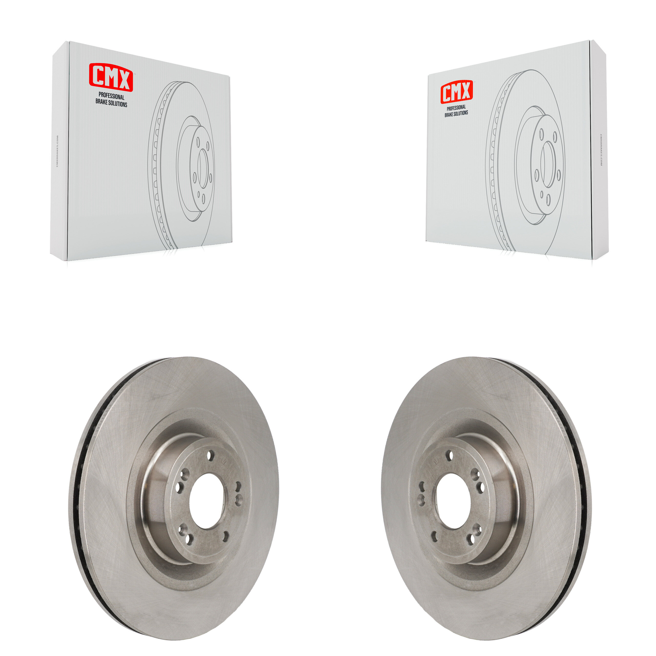 Front Disc Brake Rotors Pair For Hyundai Genesis Equus G80 Kia K900 K8-102606