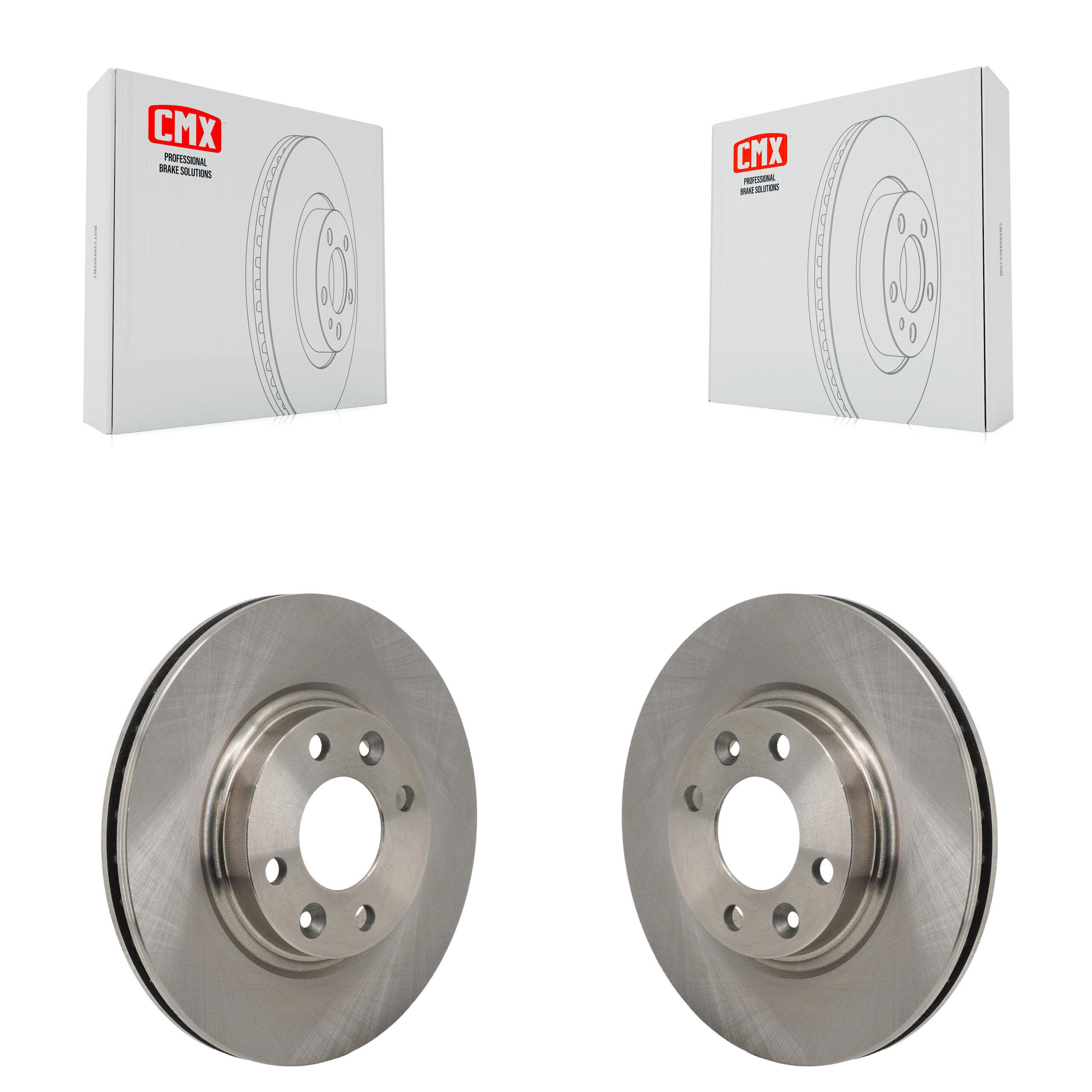 Front Disc Brake Rotors Pair For Smart Fortwo EQ fortwo Forfour K8-102607