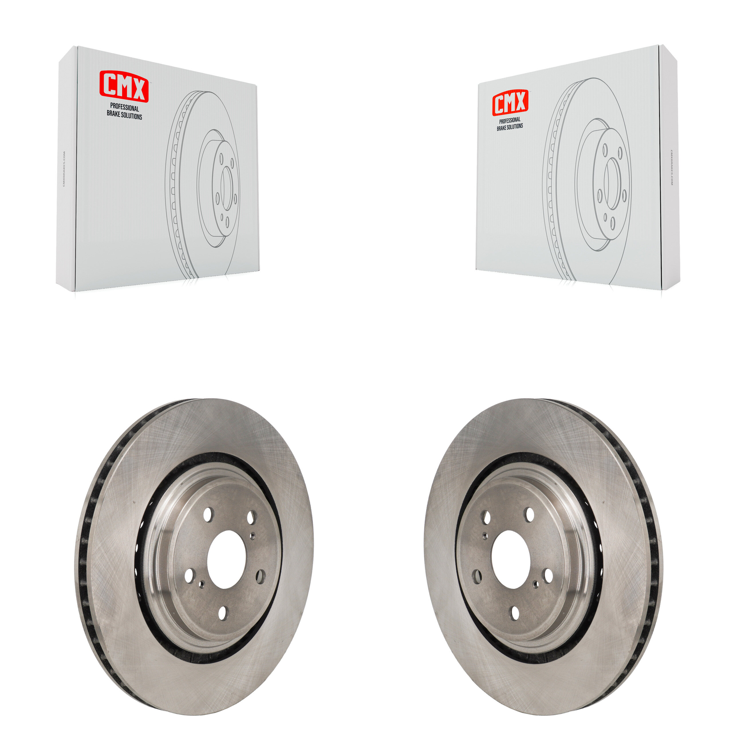 Front Disc Brake Rotors Pair For Toyota Highlander Lexus RX350 RX350h K8-102612