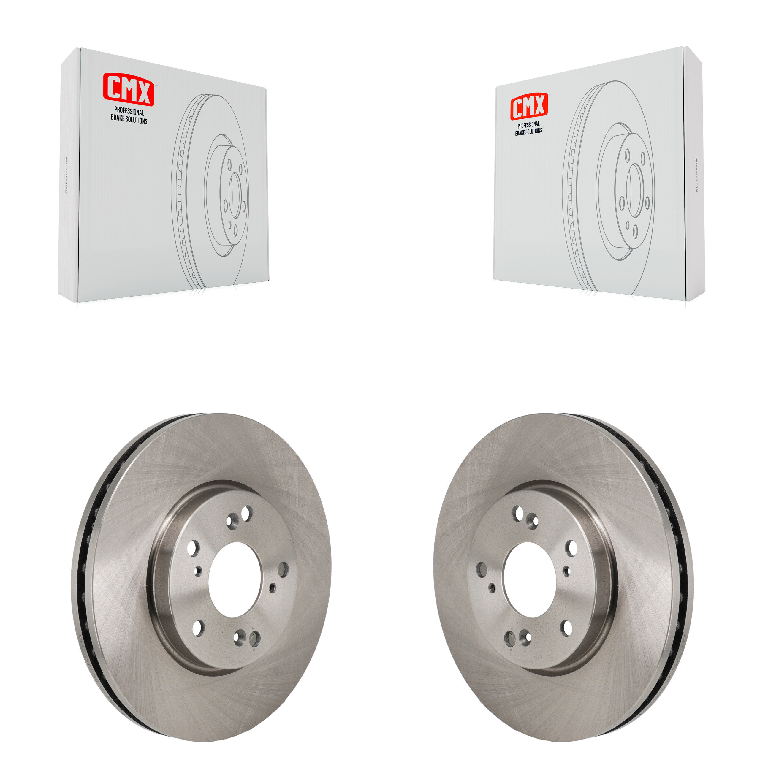 Front Disc Brake Rotors Pair For 2017-2021 Honda Clarity K8-102623