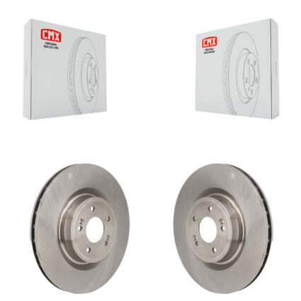 Front Disc Brake Rotors Pair For Genesis G70 Kia Stinger K8-102624
