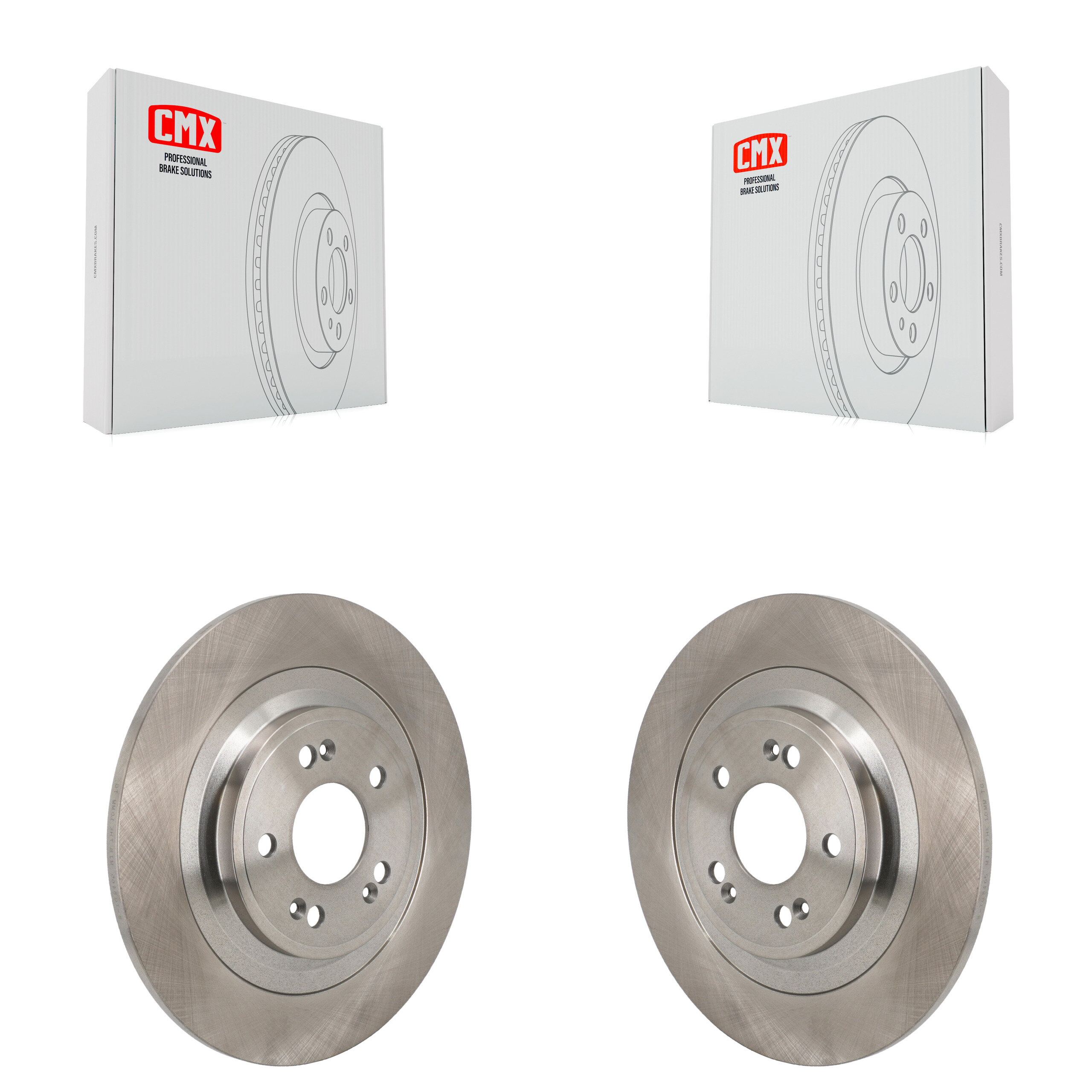 Rear Disc Brake Rotors Pair For Hyundai Ioniq 5 Genesis Kia EV6 GV70 6 GV60 G80 K8-102633