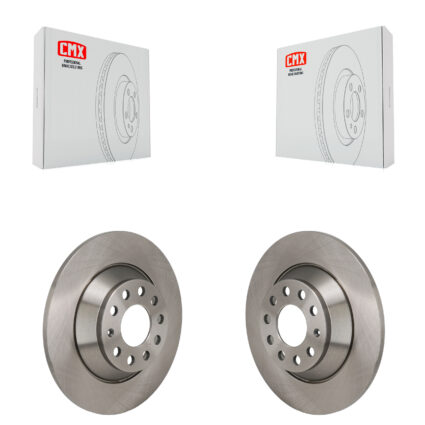 Rear Disc Brake Rotors Pair For 2015-2022 Mercedes-Benz C300 Without Sport Package K8-102635