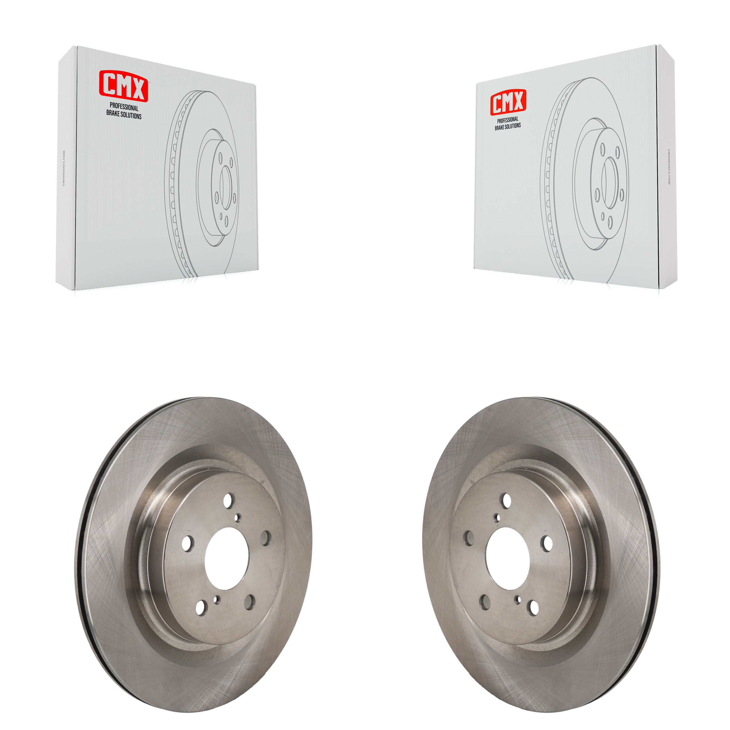 Rear Brake Rotor Pair For Toyota Sienna Lexus RAV4 Prime NX350h bZ4X NX350 Subaru Solterra K8-102653