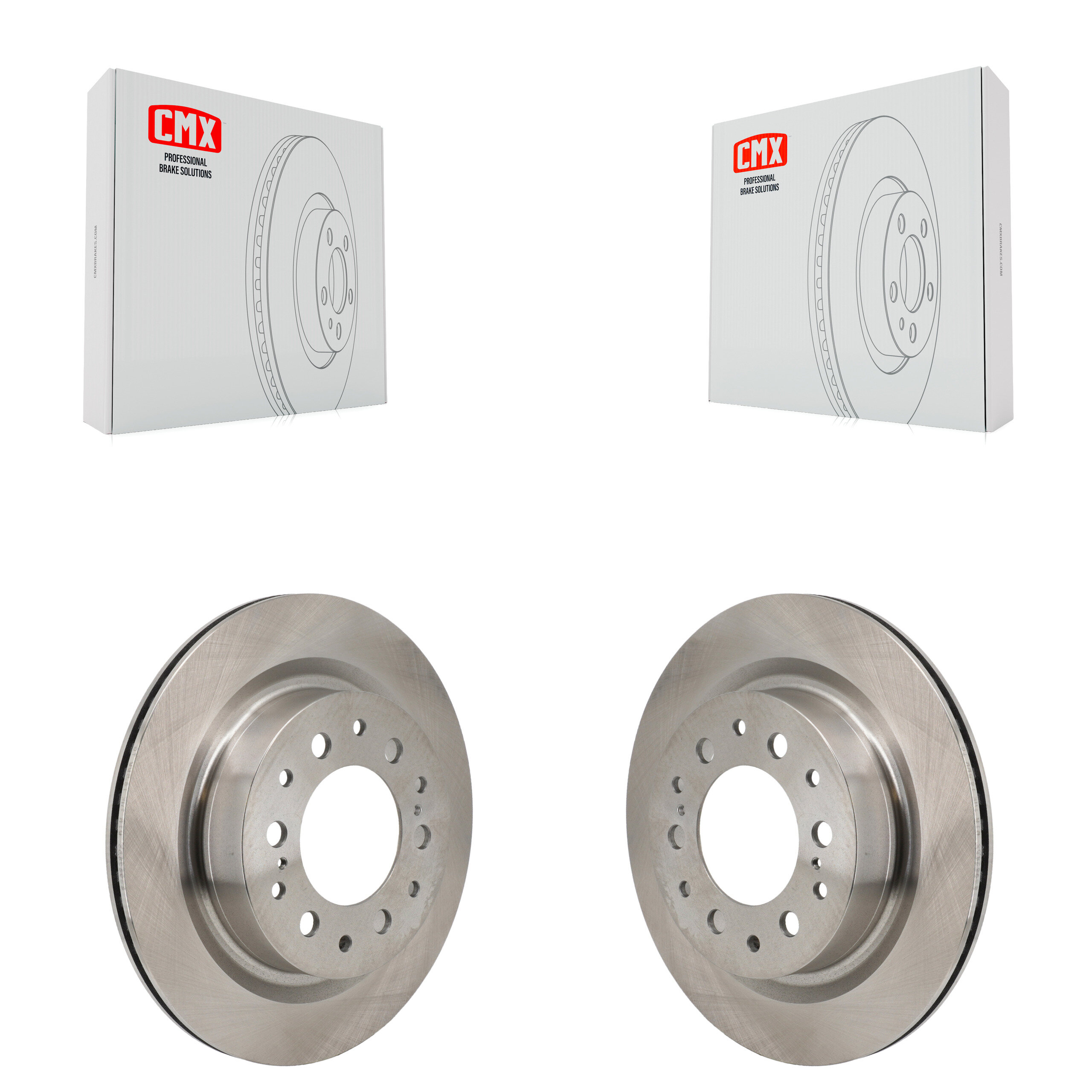 Rear Disc Brake Rotors Pair For Toyota Tundra Sequoia Lexus LX600 K8-102654