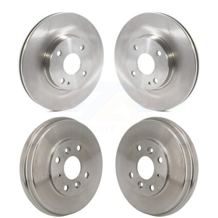 Front Rear Disc Brake Rotors Drums Kit For Toyota Yaris iA Scion K8-102667