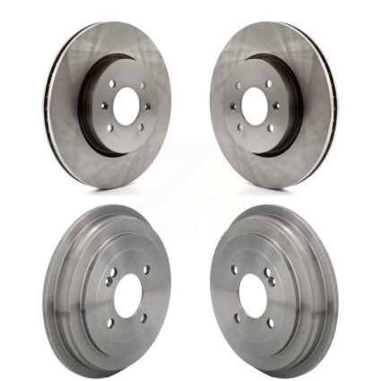 Front Rear Disc Brake Rotors Drums Kit For Kia Rio Hyundai Accent K8-102679
