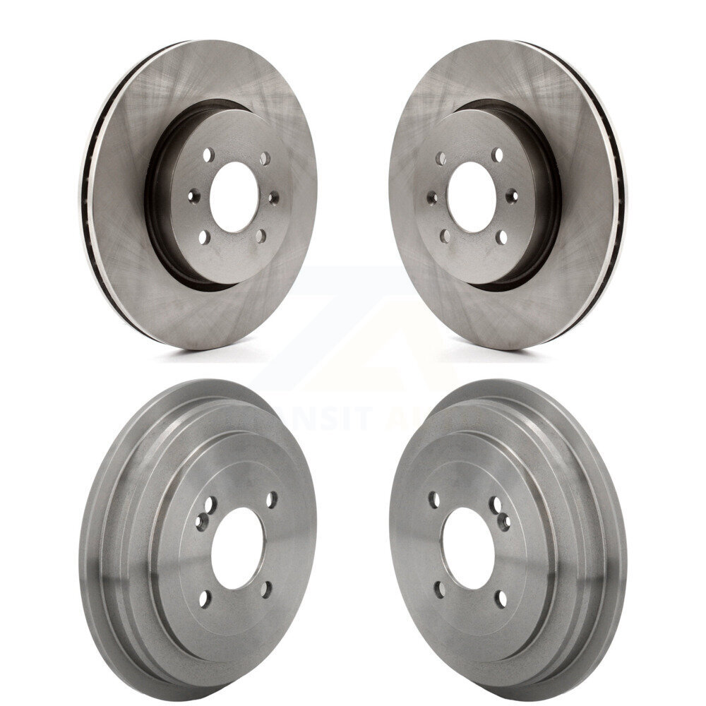 Front Rear Disc Brake Rotors Drums Kit For Kia Rio Hyundai Accent K8-102679