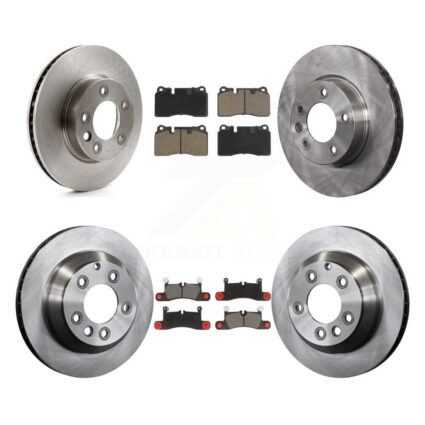 Front Rear Disc Brake Rotors And Ceramic Pads Kit (6Pc) For Volkswagen Touareg K8C-100013
