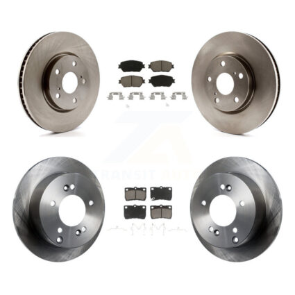 Front Rear Disc Brake Rotors And Ceramic Pads Kit (6Pc) For Lexus IS250 K8C-100016