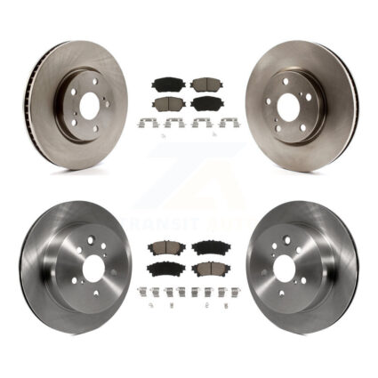 Front Rear Disc Brake Rotors And Ceramic Pads Kit (6Pc) For 2014 Lexus IS250 C F Sport K8C-100017
