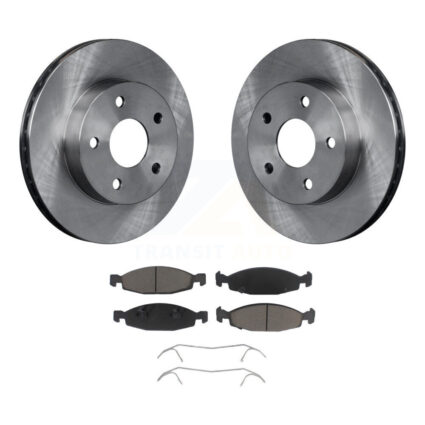Front Brake Rotors Ceramic Pad Kit For 99-02 Jeep Grand Cherokee With Teves & ATE Caliper K8C-100030