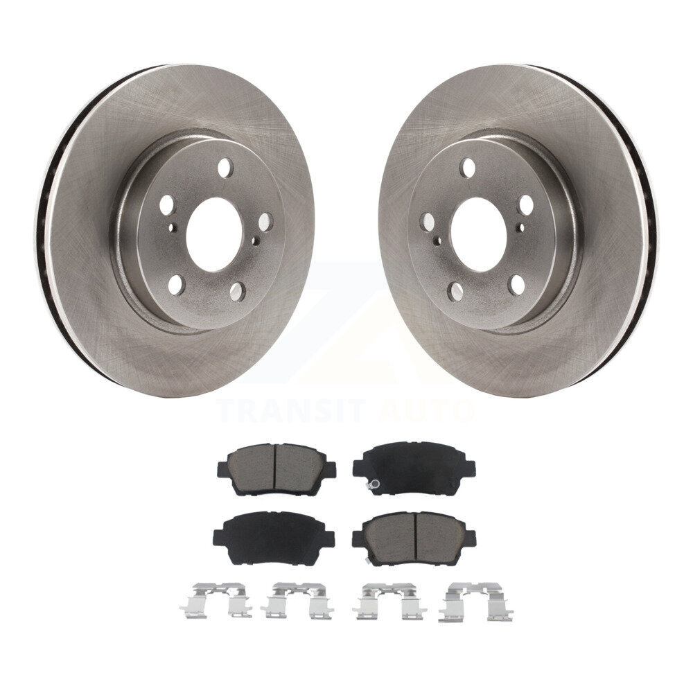 Front Disc Brake Rotors And Ceramic Pads Kit For 2000 Toyota Celica GT K8C-100033