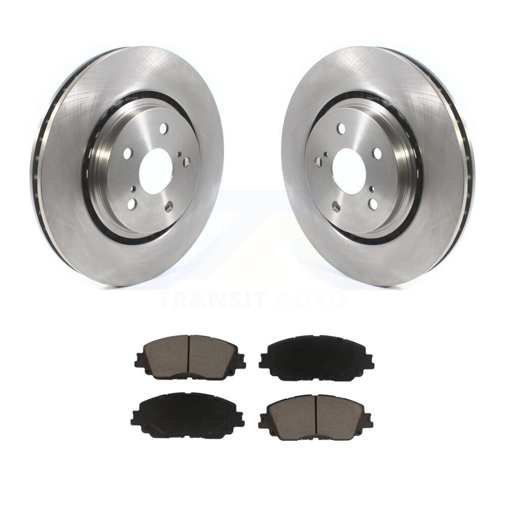 Front Disc Brake Rotors & Ceramic Pad Kit For 2020-2023 Toyota Camry XSE With TRD Package K8C-100042