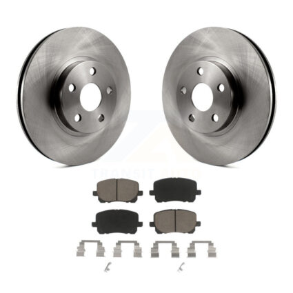 Front Disc Brake Rotor & Ceramic Pad Kit For 2003-2008 Toyota Corolla Matrix Pontiac Vibe K8C-100045