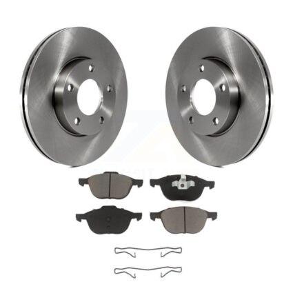Front Disc Brake Rotors And Ceramic Pads Kit For Mazda 3 Sport K8C-100056