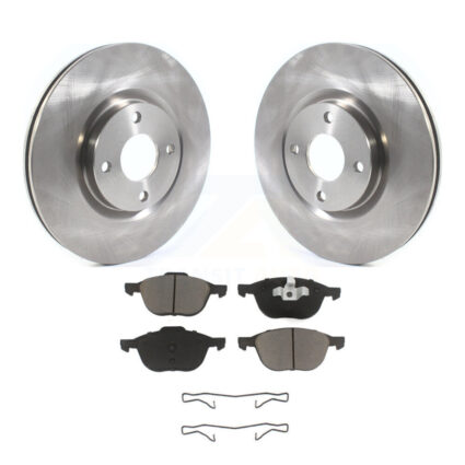 Front Disc Brake Rotors And Ceramic Pads Kit For 2018-2022 Ford EcoSport K8C-100061