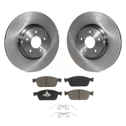 Front Brake Rotor & Ceramic Pad Kit For 2013-2018 Ford Focus ST With 320mm Diameter K8C-100062