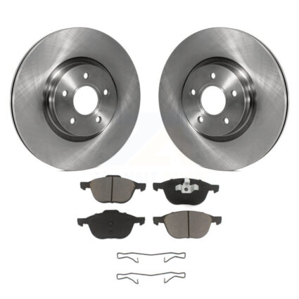 Front Disc Brake Rotors & Ceramic Pad Kit For 2014 Ford Transit Connect 104.8″ wheel base K8C-100063