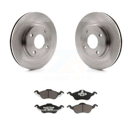 Front Disc Brake Rotors And Ceramic Pads Kit For Ford Focus K8C-100065