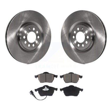 Front Disc Brake Rotors And Ceramic Pads Kit For Volkswagen Jetta Golf Audi TT Quattro K8C-100073