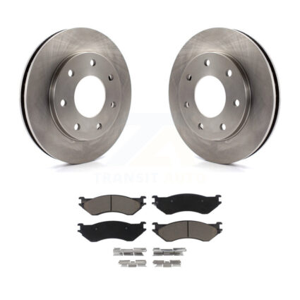 Front Disc Brake Rotors And Ceramic Pads Kit For Ford F-150 F-250 HD Heritage 4WD K8C-100086
