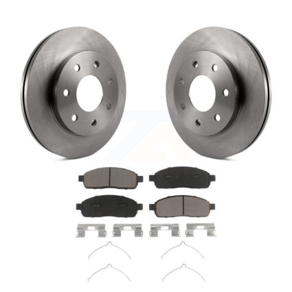 Front Disc Brake Rotors And Ceramic Pads Kit For Ford F-150 Lincoln Mark LT 4WD K8C-100096