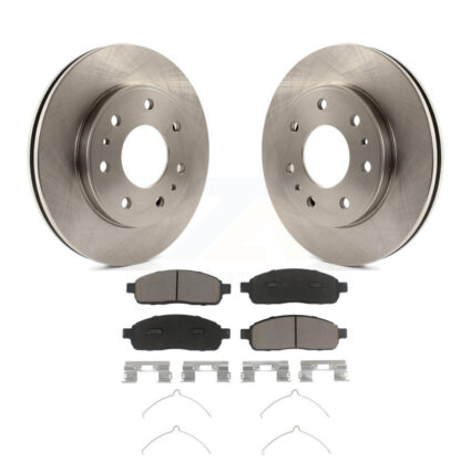 Front Disc Brake Rotors And Ceramic Pads Kit For 2009 Ford F-150 With 7 Lug Wheels K8C-100100