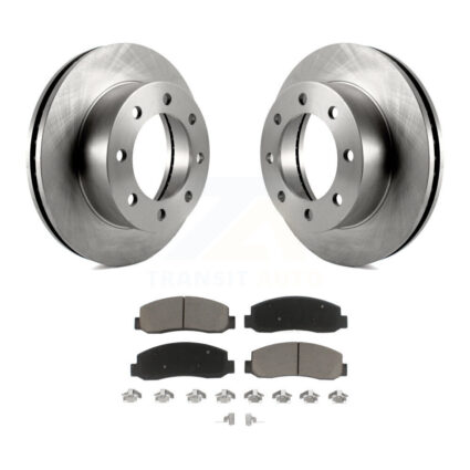 Front Disc Brake Rotors And Ceramic Pads Kit For Ford F-250 Super Duty F-350 K8C-100103