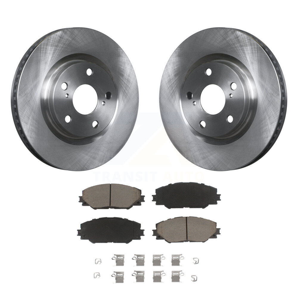 Front Brake Rotor Ceramic Pad Kit For Toyota RAV4 Matrix Pontiac Vibe Scion Corolla iM tC K8C-100108