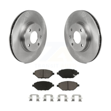 Front Disc Brake Rotors And Ceramic Pads Kit For 2016-2022 Chevrolet Spark K8C-100132