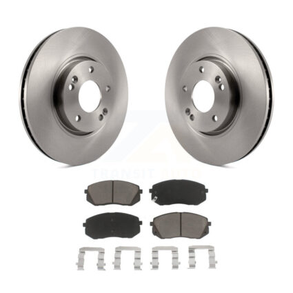Front Disc Brake Rotors And Ceramic Pads Kit For Hyundai Tucson Kia Sportage Soul EV K8C-100140