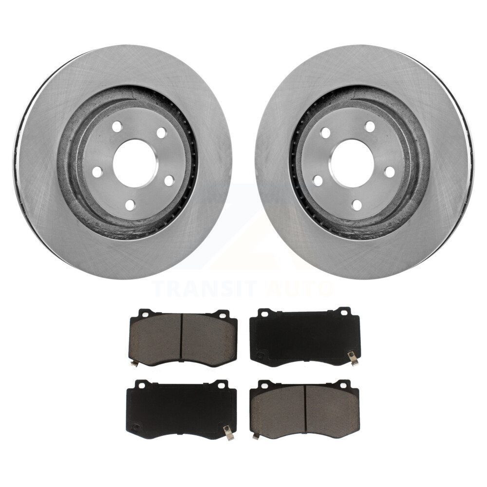 Front Disc Brake Rotors And Ceramic Pads Kit For 2006-2010 Jeep Grand Cherokee SRT8 K8C-100142