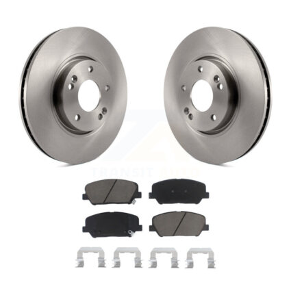 Front Disc Brake Rotors And Ceramic Pads Kit For 2013-2015 Hyundai Veloster Turbocharged K8C-100145