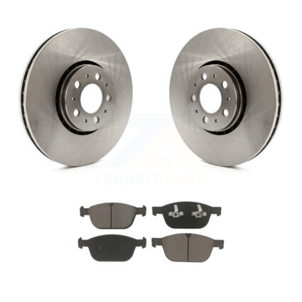 Front Brake Rotors & Ceramic Pad Kit For 03-14 Volvo XC90 With 328mm Diameter Rotor K8C-100150