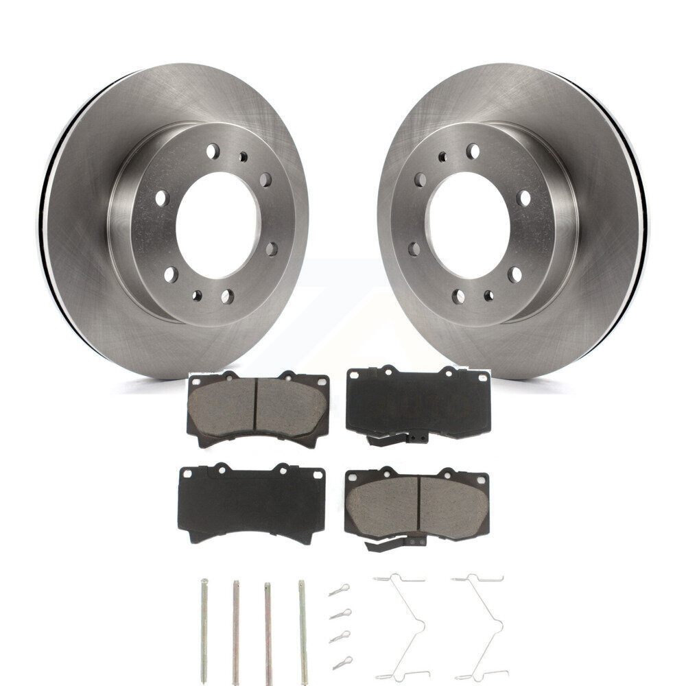 Front Disc Brake Rotors And Ceramic Pads Kit For Hummer H3 H3T K8C-100159