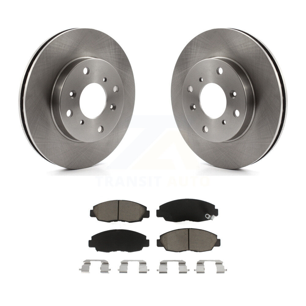 Front Disc Brake Rotors And Ceramic Pads Kit For 1998-2002 Honda Accord Sedan with 2.3L K8C-100166