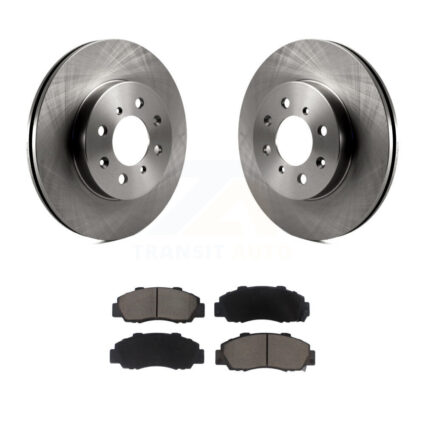Front Disc Brake Rotors And Ceramic Pads Kit For 1992-1993 Acura Integra GS-R K8C-100168