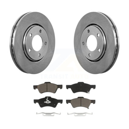 Front Disc Brake Rotors And Ceramic Pads Kit For Dodge Caravan Chrysler Voyager K8C-100177